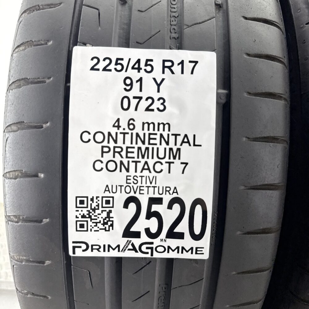 Gomme Usate 225 45 R17 91Y Continental Premium Contact 7 Estive | Gomme Usate | PrimaGomme.it Gomme usate 225 45 R17 Continental Premium Contact 7 - foto 9
