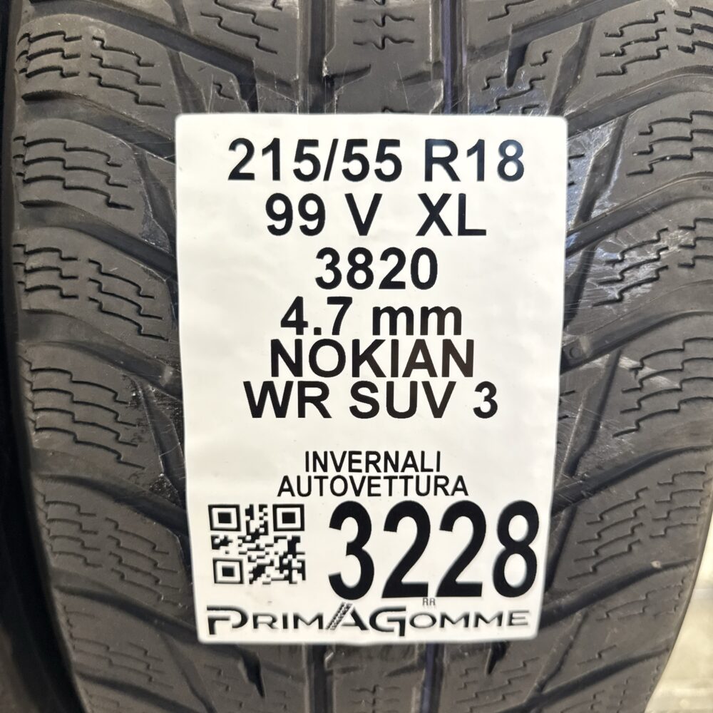 Gomme Usate 215 55 R18 XL 99V NOKIAN WR SUV 3 Invernali | Gomme Usate | PrimaGomme.it Gomme usate 215 55 R18 NOKIAN WR SUV 3 - foto 10