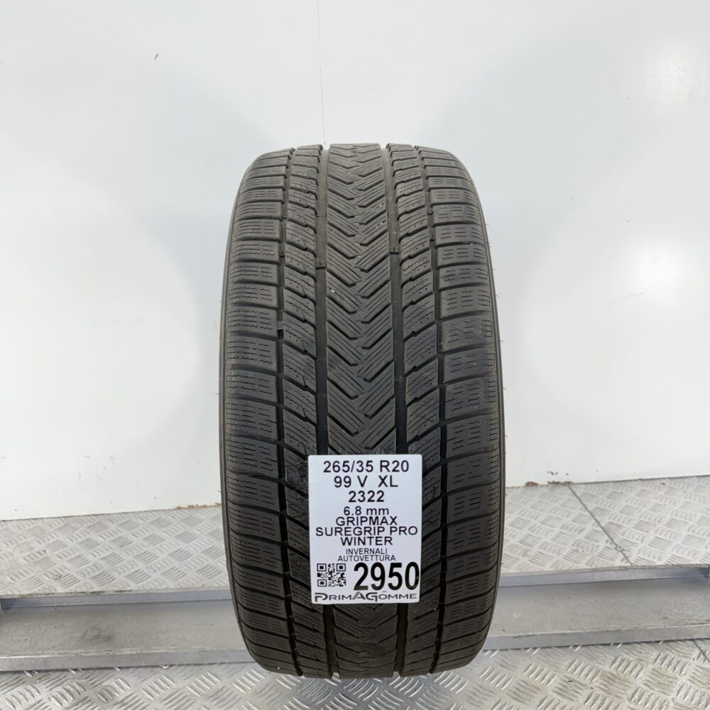Gomma Usata 265 35 R20 XL 99V GripMax Suregrip Pro Winter 85% Invernale | Gomme Usate | PrimaGomme.it Gomma usata 265 35 R20 GripMax Suregrip Pro Winter - foto 11