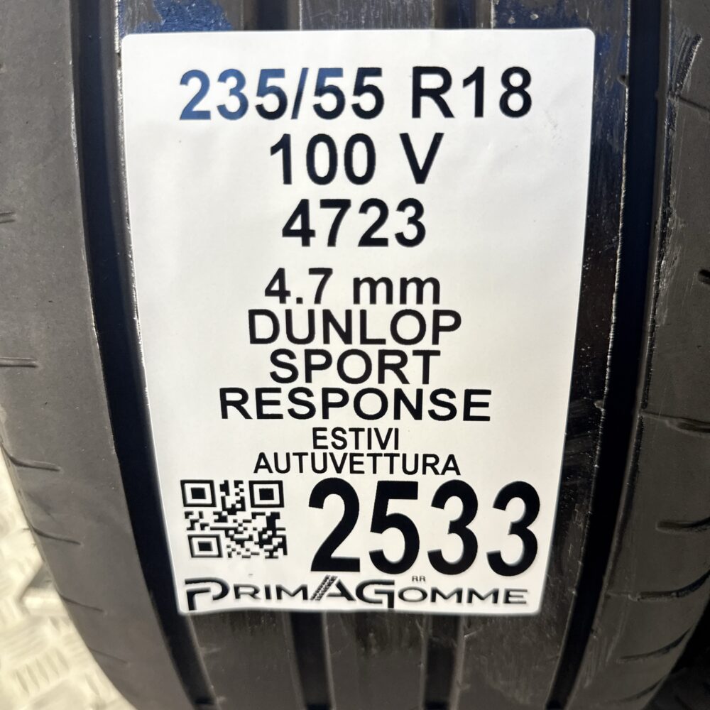 Gomme Usate 235 55 R18 100V Dunlop Sport Response Estive | Gomme Usate | PrimaGomme.it Gomme usate 235 55 R18 Dunlop Sport Response - foto 7