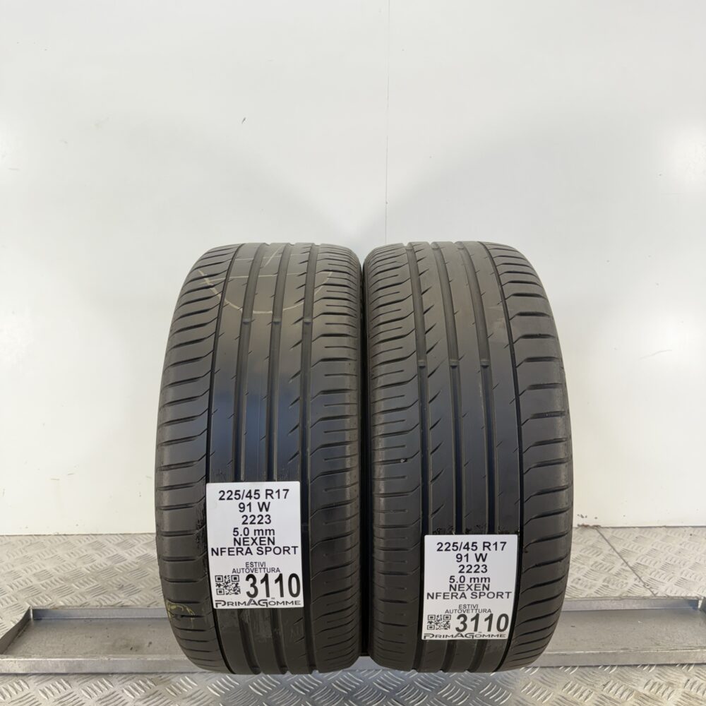 Gomme Usate 225 45 R17 91W Nexen Nfera Sport 71% Estive | Gomme Usate | PrimaGomme.it Gomme usate 225 45 R17 Nexen Nfera Sport - foto 5