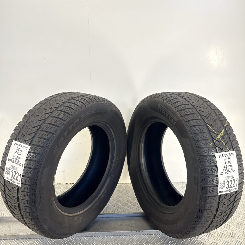 Gomme Usate 215 65 R16 98H Pirelli Sottozero 3 Invernali | Gomme Usate | PrimaGomme.it Gomme usate 215 65 R16 Pirelli Sottozero 3 - foto 6