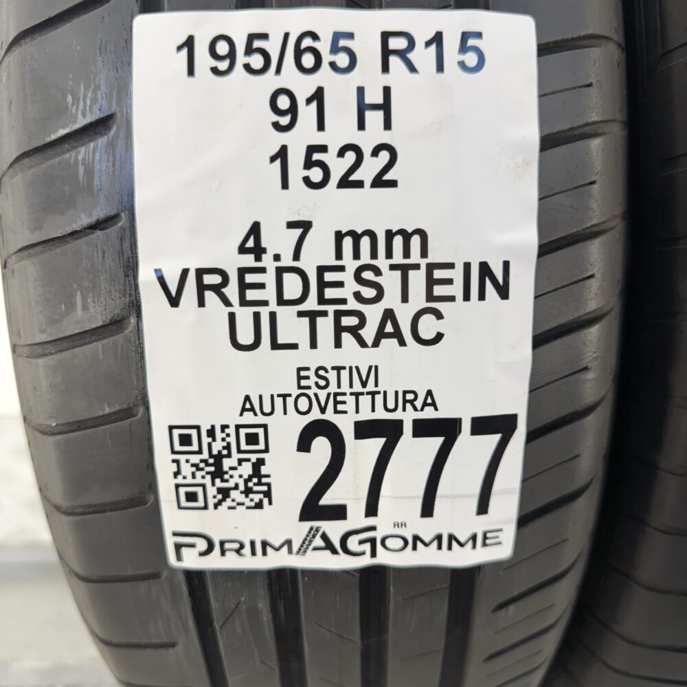 Gomma Usata 195 65 R15 91H Vredestein Ultrac Estivo | Gomme Usate | PrimaGomme.it Gomma usata 195 65 R15 Vredestein Ultrac - foto 7