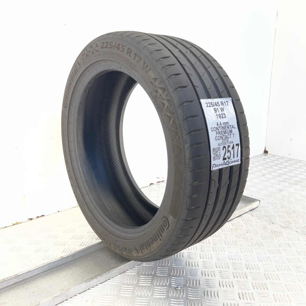 Gomma Usata 225 45 R17 91W Continental Premium Contact 7 Estivo | Gomme Usate | PrimaGomme.it Gomma usata 225 45 R17 Continental Premium Contact 7