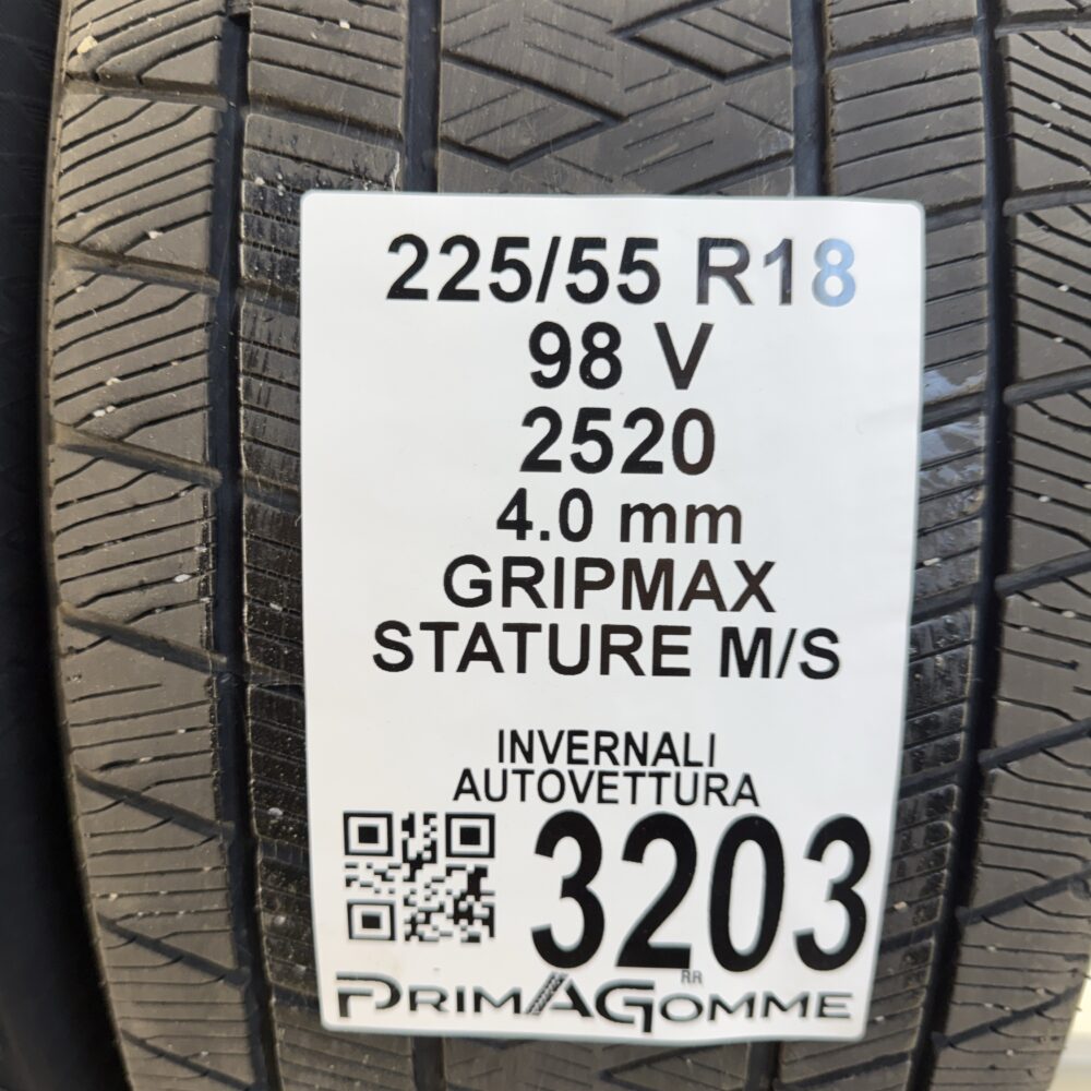 Gomme Usate 225 55 R18 98V GripMax Stature M/S Invernali | Gomme Usate | PrimaGomme.it Gomme usate 225 55 R18 GripMax Stature M/S - foto 10