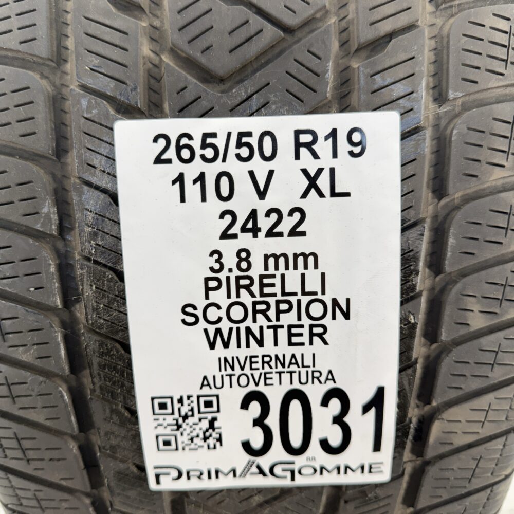 Gomma Usata 265 50 R19 XL 110V Pirelli Scorpion Winter Invernale | Gomme Usate | PrimaGomme.it Gomma usata 265 50 R19 Pirelli Scorpion Winter - foto 9