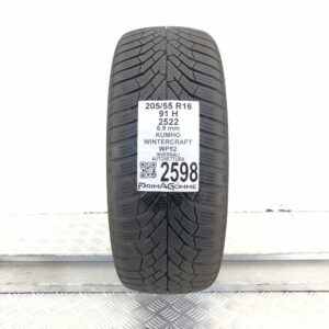 Gomma Usata 205 55 R16 91H Kumho Wintercraft WP52 86% Invernale
