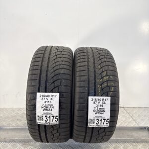 Gomme Usate 215 40 R17 XL 87V Nokian Wra4 98% Invernali