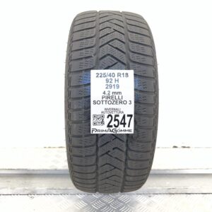 Gomma Usata 225 40 R18 92H Pirelli Sottozero 3 Invernale