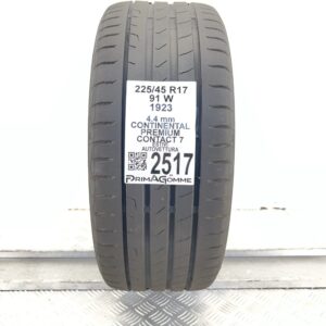 Gomma Usata 225 45 R17 91W Continental Premium Contact 7 Estivo