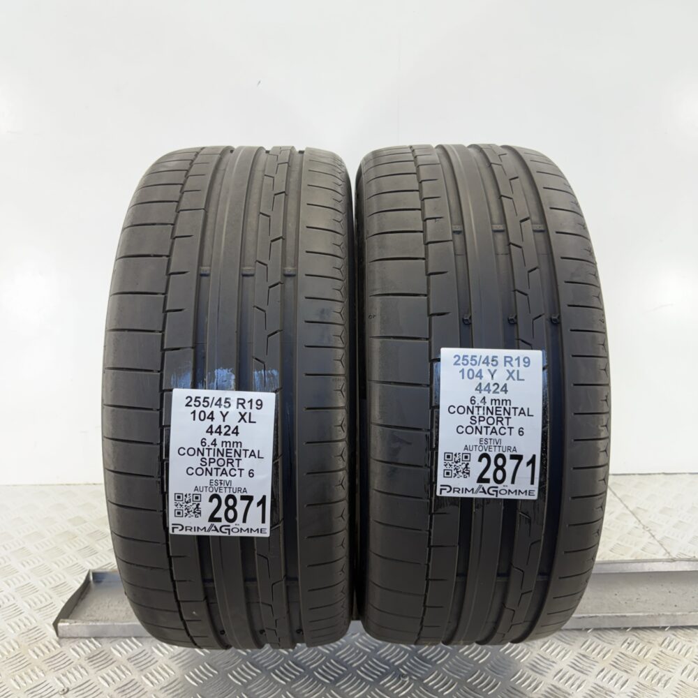 Gomme Usate 255 45 R19 XL 104Y Continental Sport Contact 6 91% Estive | Gomme Usate | PrimaGomme.it Gomme usate 255 45 R19 Continental Sport Contact 6 - foto 10