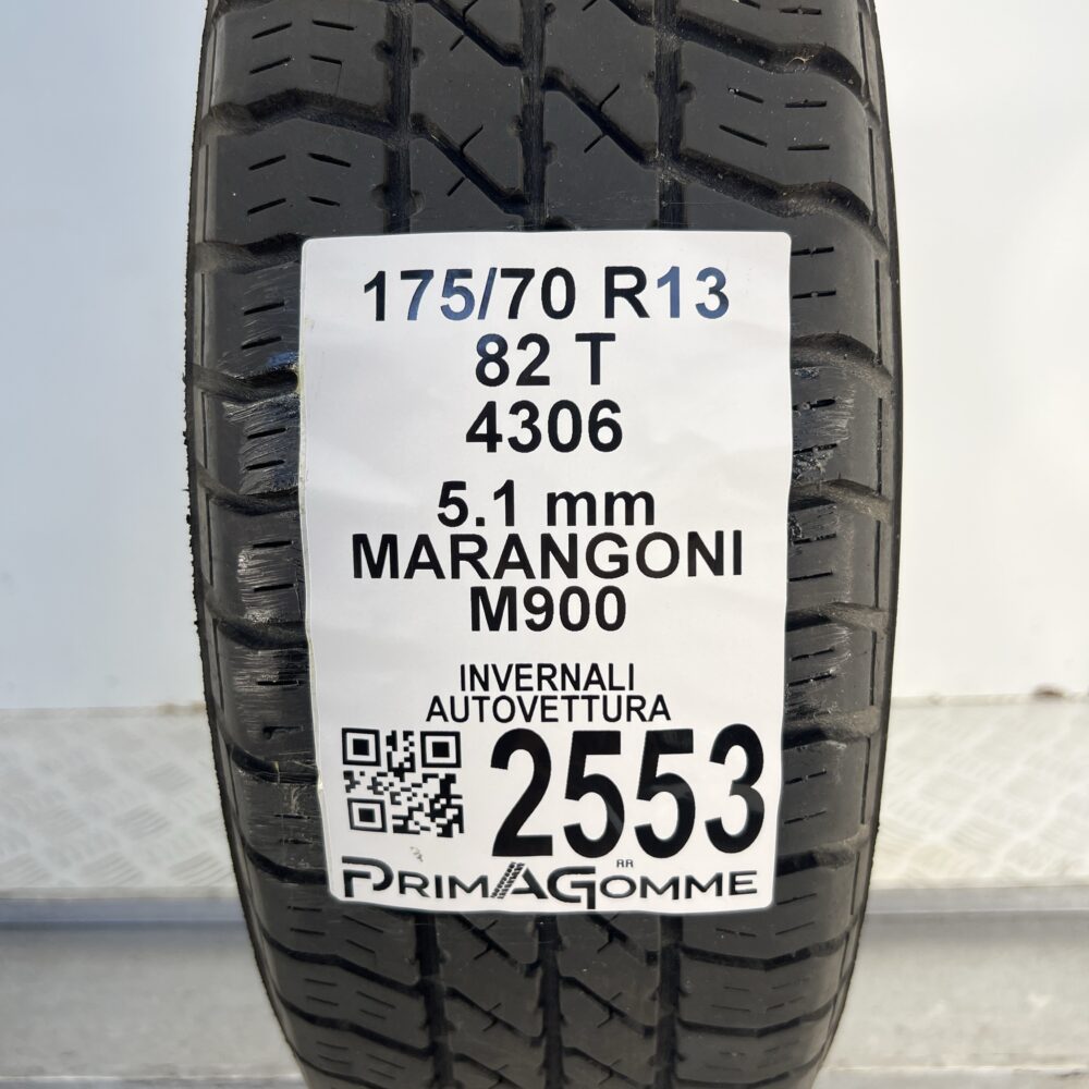 Gomma Usata 175 70 R13 82T MARANGONI M900 Invernale | Gomme Usate | PrimaGomme.it Gomma usata 175 70 R13 MARANGONI M900 - foto 7
