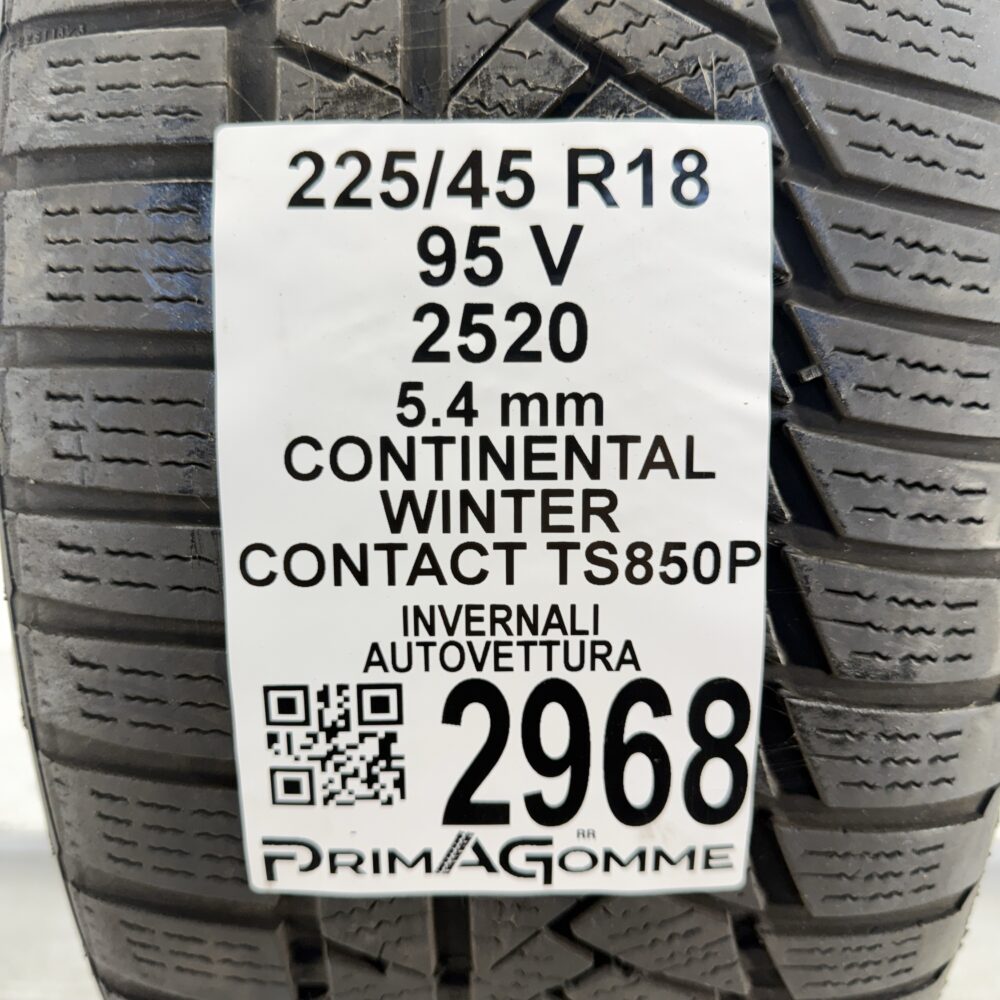 Gomma Usata 225 45 R18 95V CONTINENTAL WINTER CONTACT TS850P Invernale | Gomme Usate | PrimaGomme.it Gomma usata 225 45 R18 CONTINENTAL WINTER CONTACT TS850P - foto 9