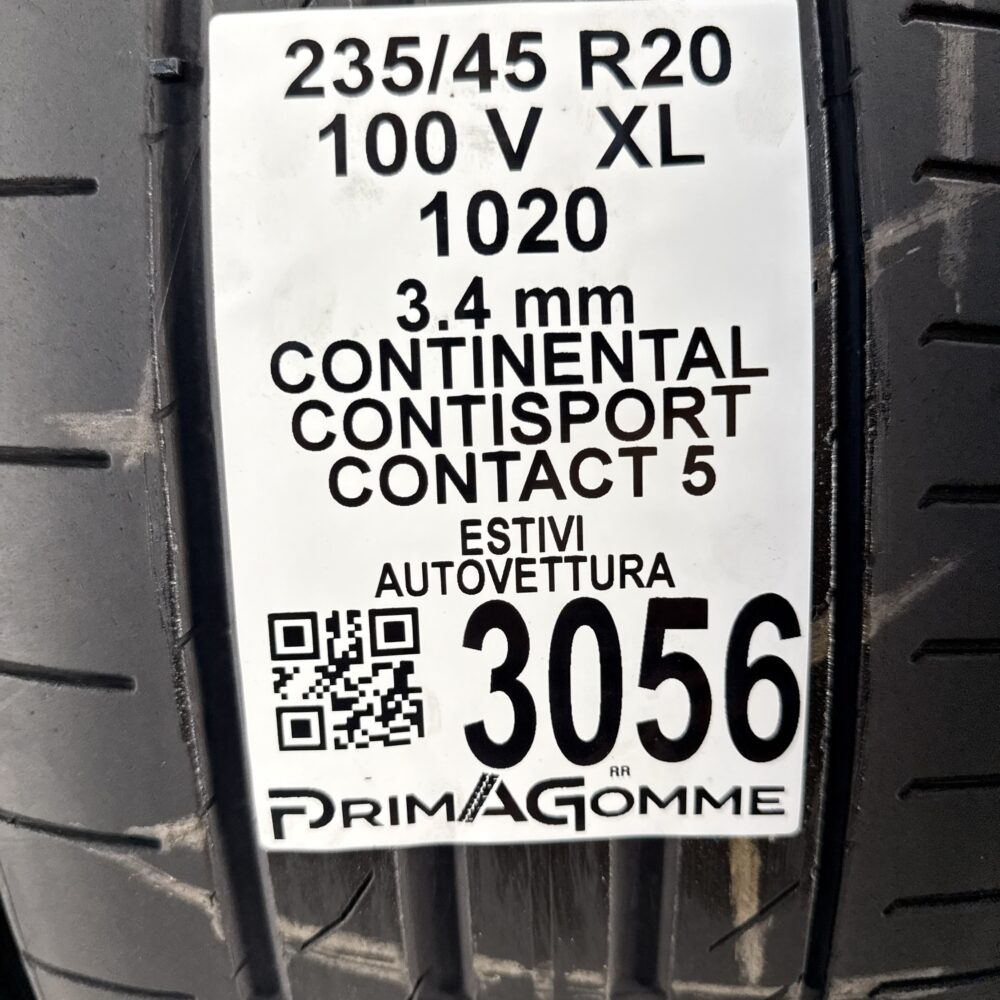 Gomme Usate 235 45 R20 XL 100V Continental ContiSport Contact 5 Estive | Gomme Usate | PrimaGomme.it Gomme usate 235 45 R20 Continental ContiSport Contact 5 - foto 17