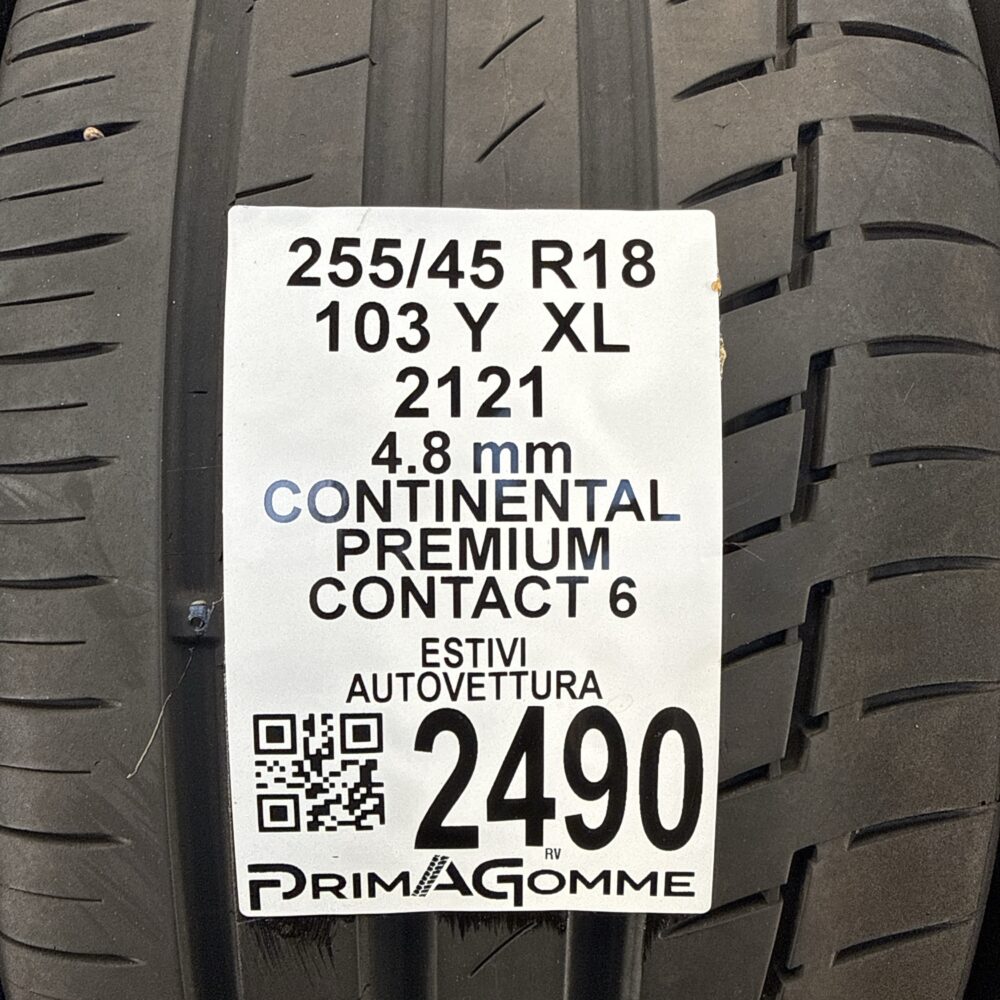 Gomme Usate 255 45 R18 XL 103Y Continental Premium Contact 6 Estive | Gomme Usate | PrimaGomme.it Gomme usate 255 45 R18 Continental Premium Contact 6 - foto 16