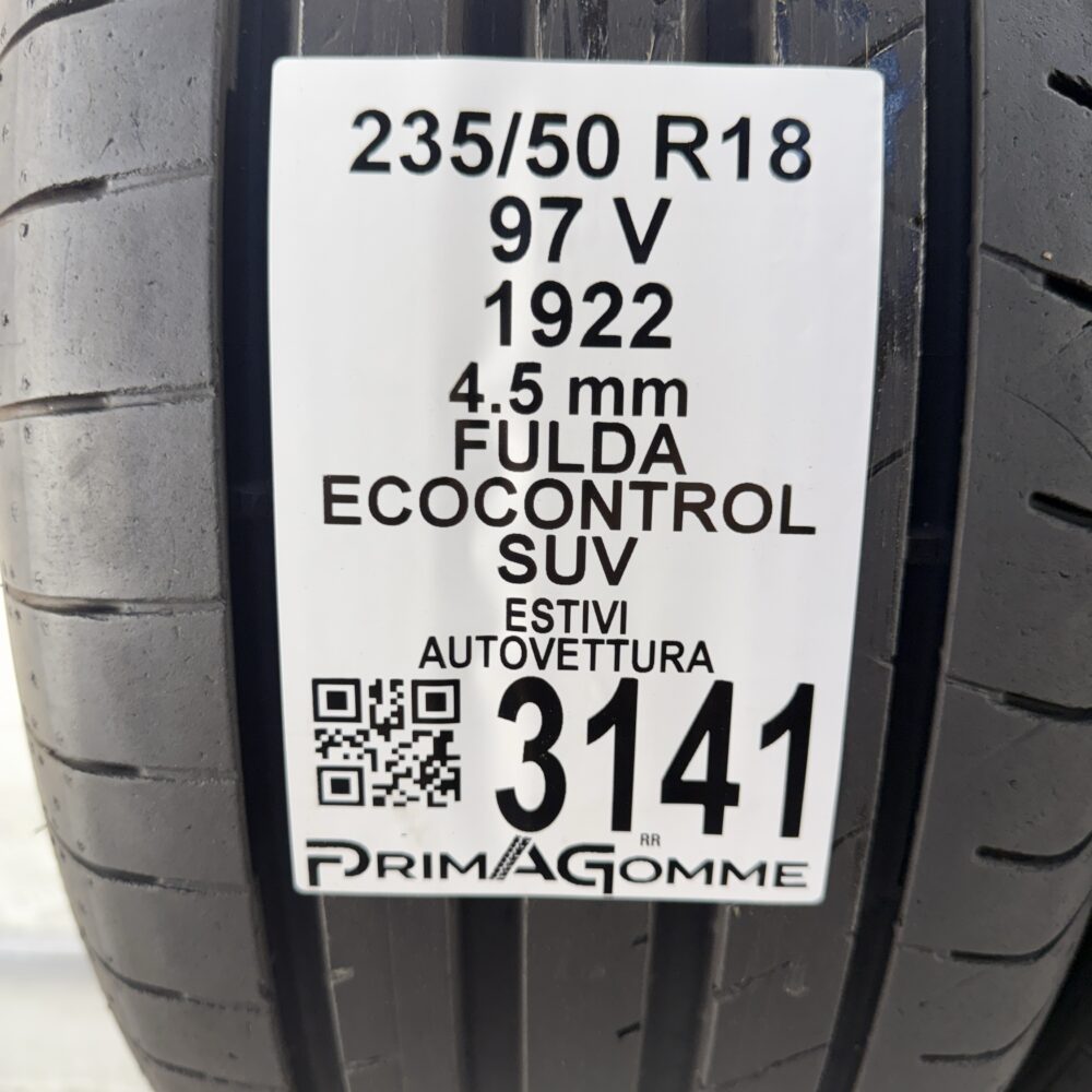 Gomme Usate 235 50 R18 97V Fulda Ecocontrol SUV Estive | Gomme Usate | PrimaGomme.it Gomme usate 235 50 R18 Fulda Ecocontrol SUV - foto 10