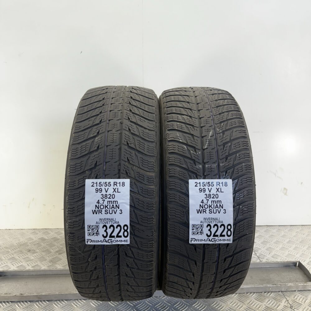 Gomme Usate 215 55 R18 XL 99V NOKIAN WR SUV 3 Invernali | Gomme Usate | PrimaGomme.it Gomme usate 215 55 R18 NOKIAN WR SUV 3 - foto 11