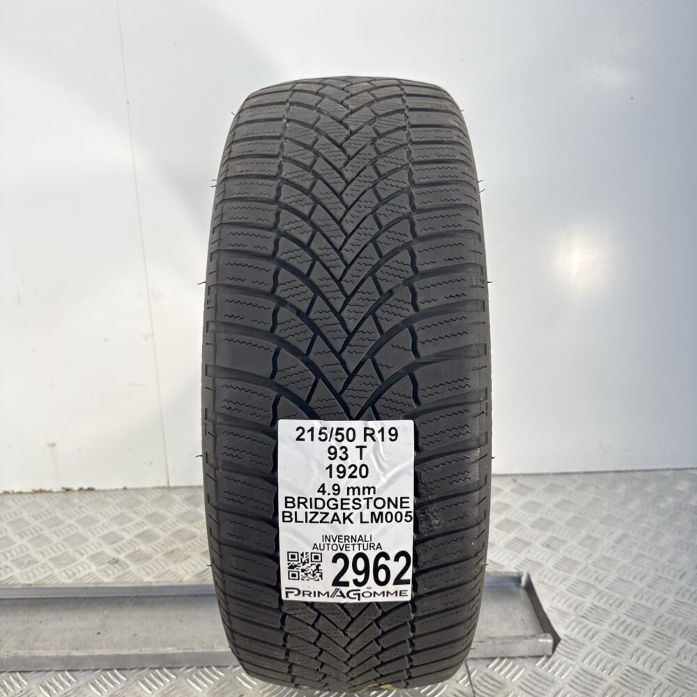 Gomma Usata 215 50 R19 93T Bridgestone Blizzak LM005 Invernale | Gomme Usate | PrimaGomme.it Gomma usata 215 50 R19 Bridgestone Blizzak LM005 - foto 9
