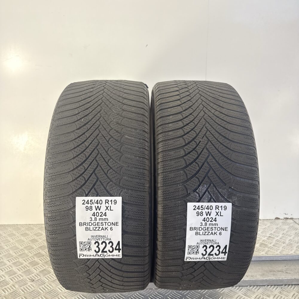 Gomme Usate 245 40 R19 XL 98W Bridgestone Blizzak 6 Invernali | Gomme Usate | PrimaGomme.it Gomme usate 245 40 R19 Bridgestone Blizzak 6 - foto 12