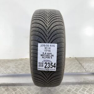 Gomma Usata 205 55 R16 91H Michelin Alpin 5 Invernale