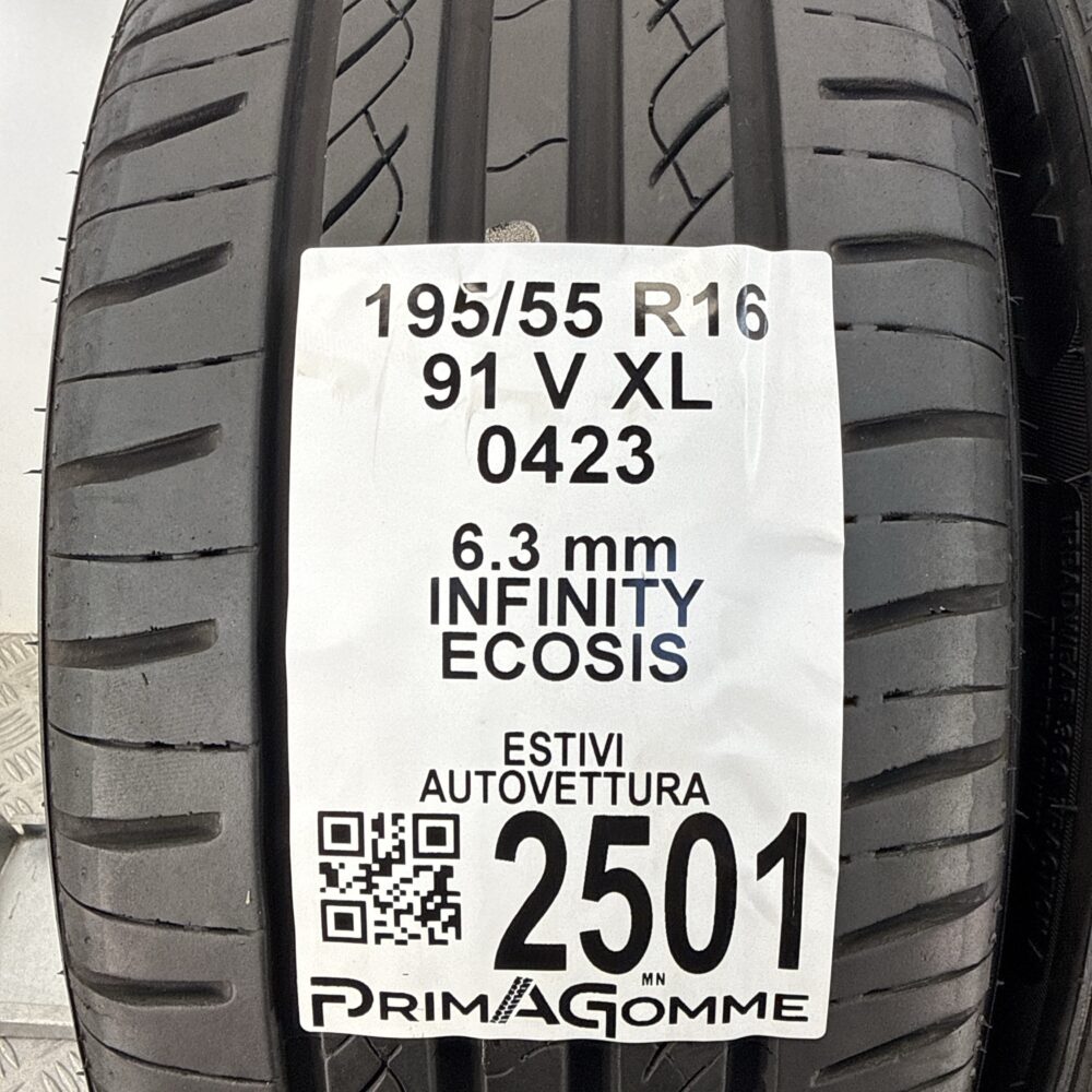 Gomme Usate 195 55 R16 XL 91V Infinity Ecosis 90% Estive | Gomme Usate | PrimaGomme.it Gomme usate 195 55 R16 Infinity Ecosis - foto 9