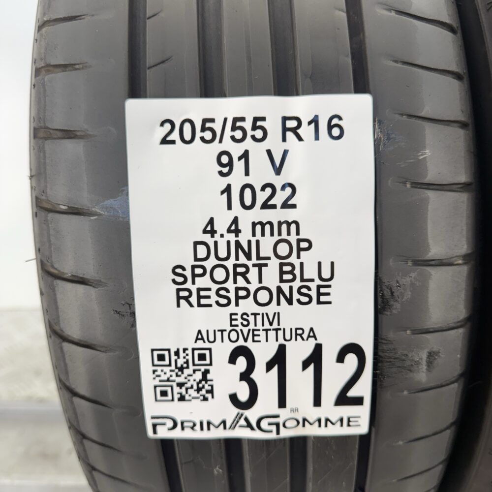 Gomme Usate 205 55 R16 91V Dunlop Sport Blu Response Estive | Gomme Usate | PrimaGomme.it Gomme usate 205 55 R16 Dunlop Sport Blu Response - foto 9