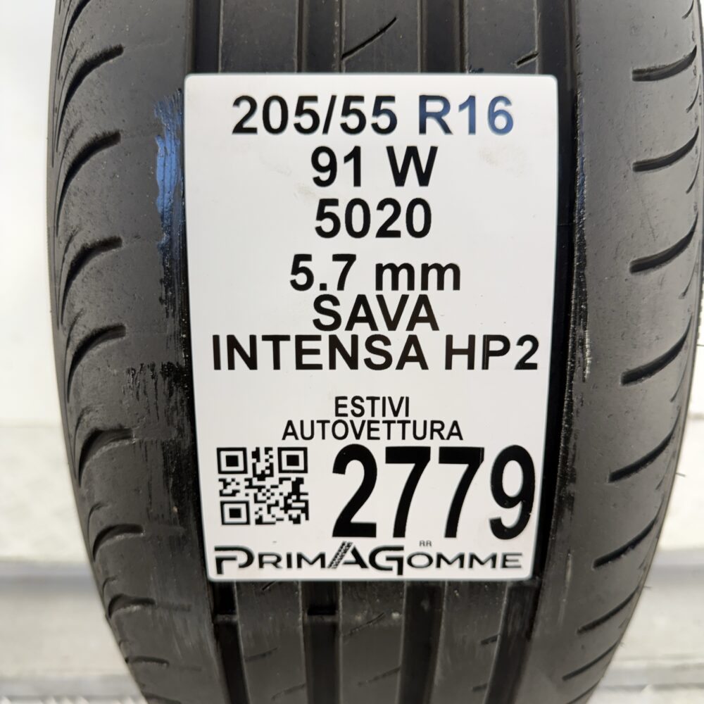 Gomma Usata 205 55 R16 91W Sava Intensa HP2 81% Estivo | Gomme Usate | PrimaGomme.it Gomma usata 205 55 R16 Sava Intensa HP2 - foto 8