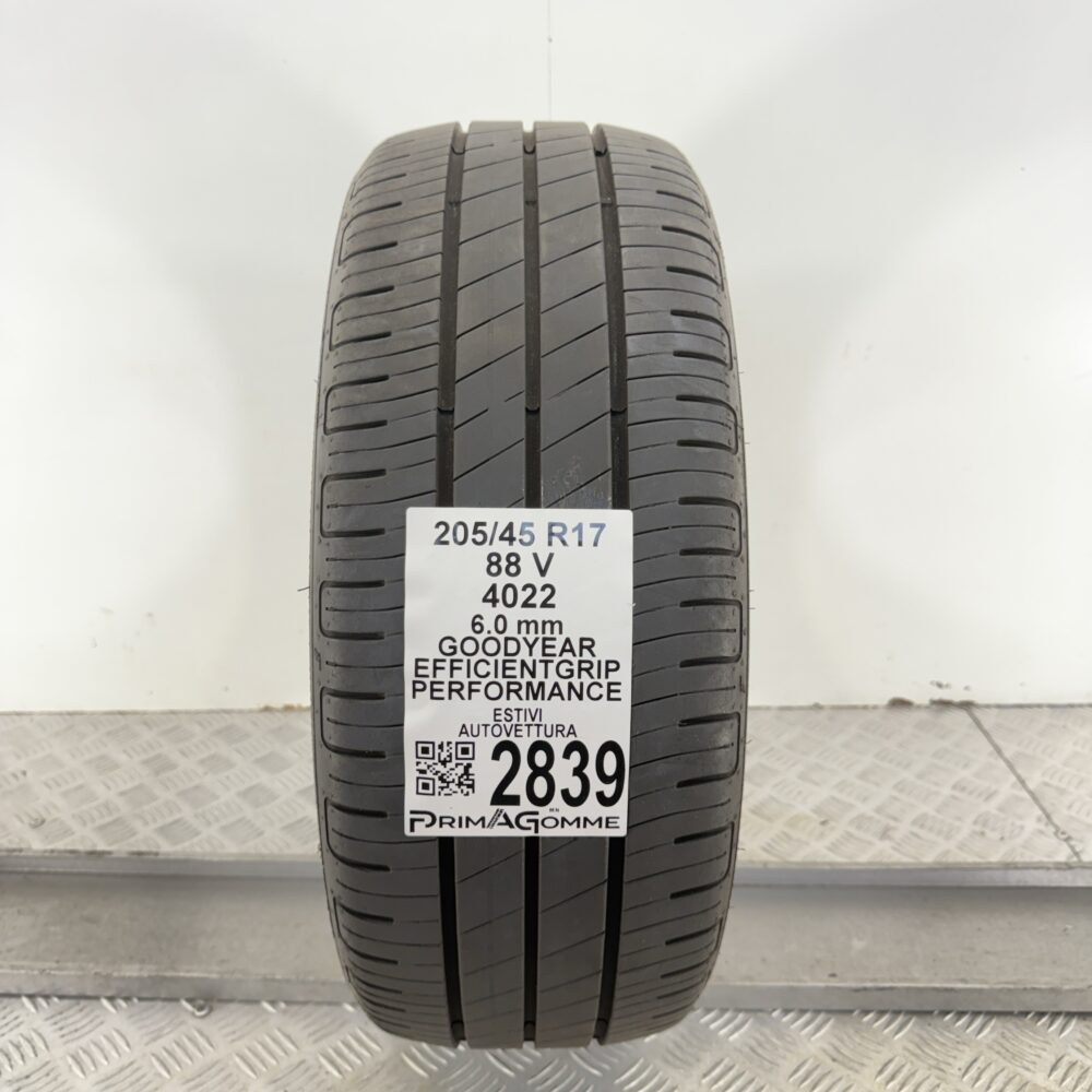 Gomma Usata 205 45 R17 88V Goodyear EfficientGrip Performance 86% Estivo | Gomme Usate | PrimaGomme.it Gomma usata 205 45 R17 Goodyear EfficientGrip Performance - foto 10