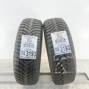 Gomme Usate 175 65 R15 84T MICHELIN ALPIN A4 77% Invernali