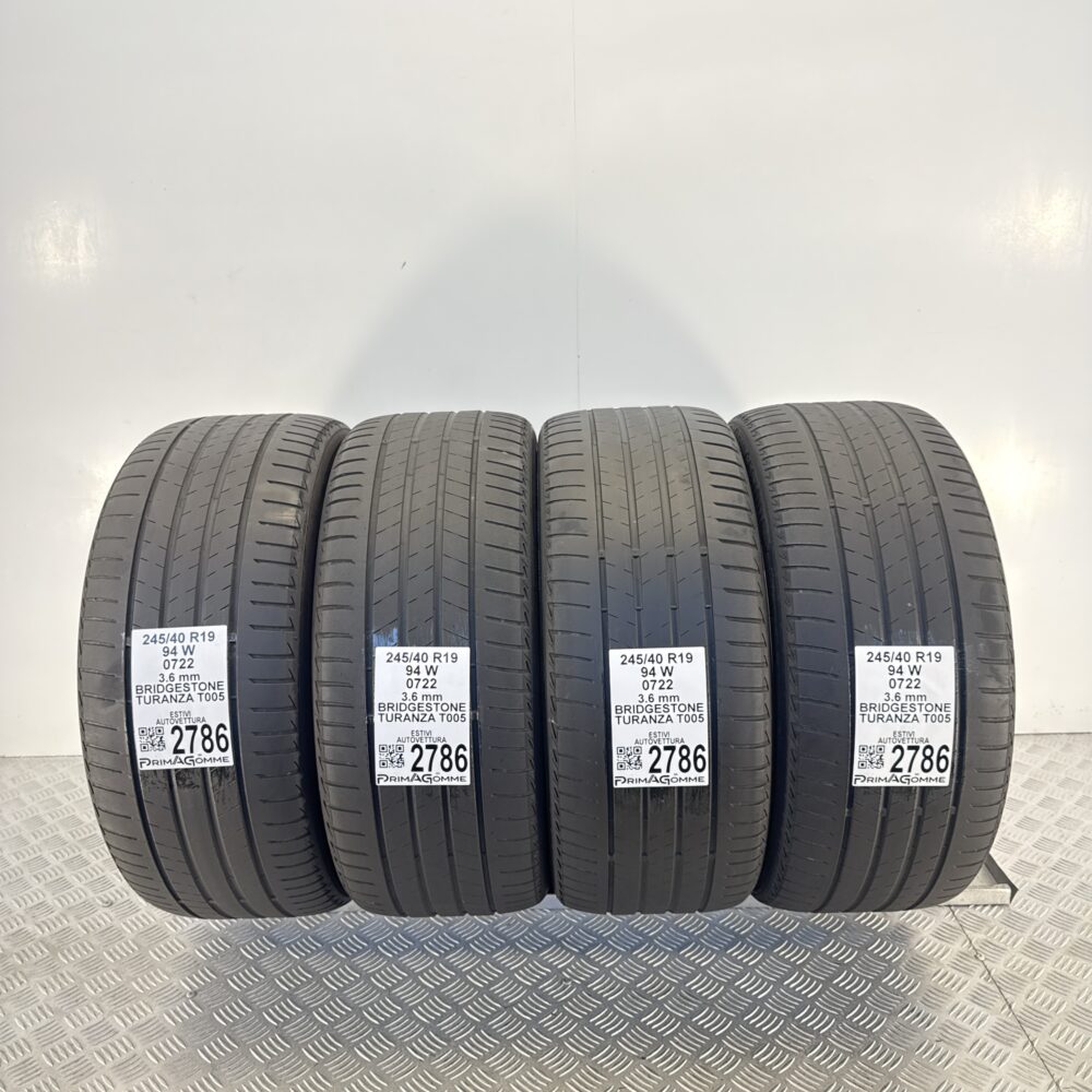 Gomme Usate 245 40 R19 94W Bridgestone Turanza T005 Estive | Gomme Usate | PrimaGomme.it Gomme usate 245 40 R19 Bridgestone Turanza T005 - foto 15