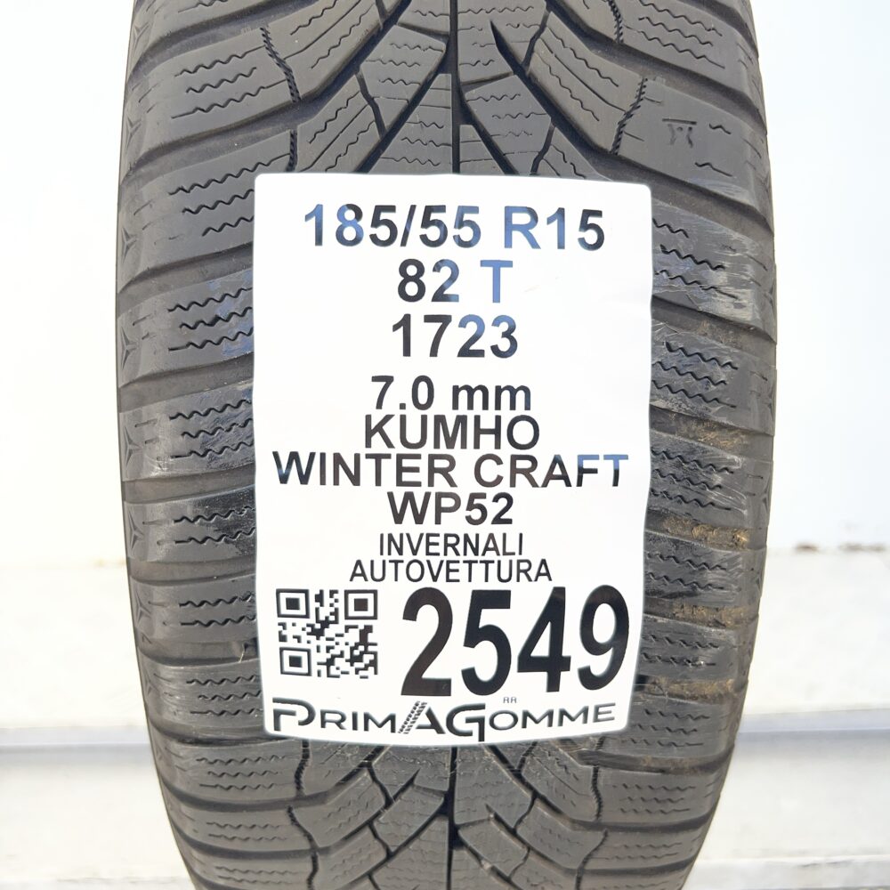 Gomma Usata 185 55 R15 82T Kumho Winter Craft WP52 88% Invernale | Gomme Usate | PrimaGomme.it Gomma usata 185 55 R15 Kumho Winter Craft WP52 - foto 7