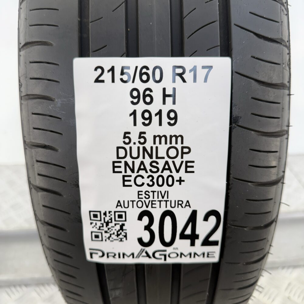 Gomma Usata 215 60 R17 96H Dunlop Enasave EC300+ 79% Estivo | Gomme Usate | PrimaGomme.it Gomma usata 215 60 R17 Dunlop Enasave EC300+ - foto 8