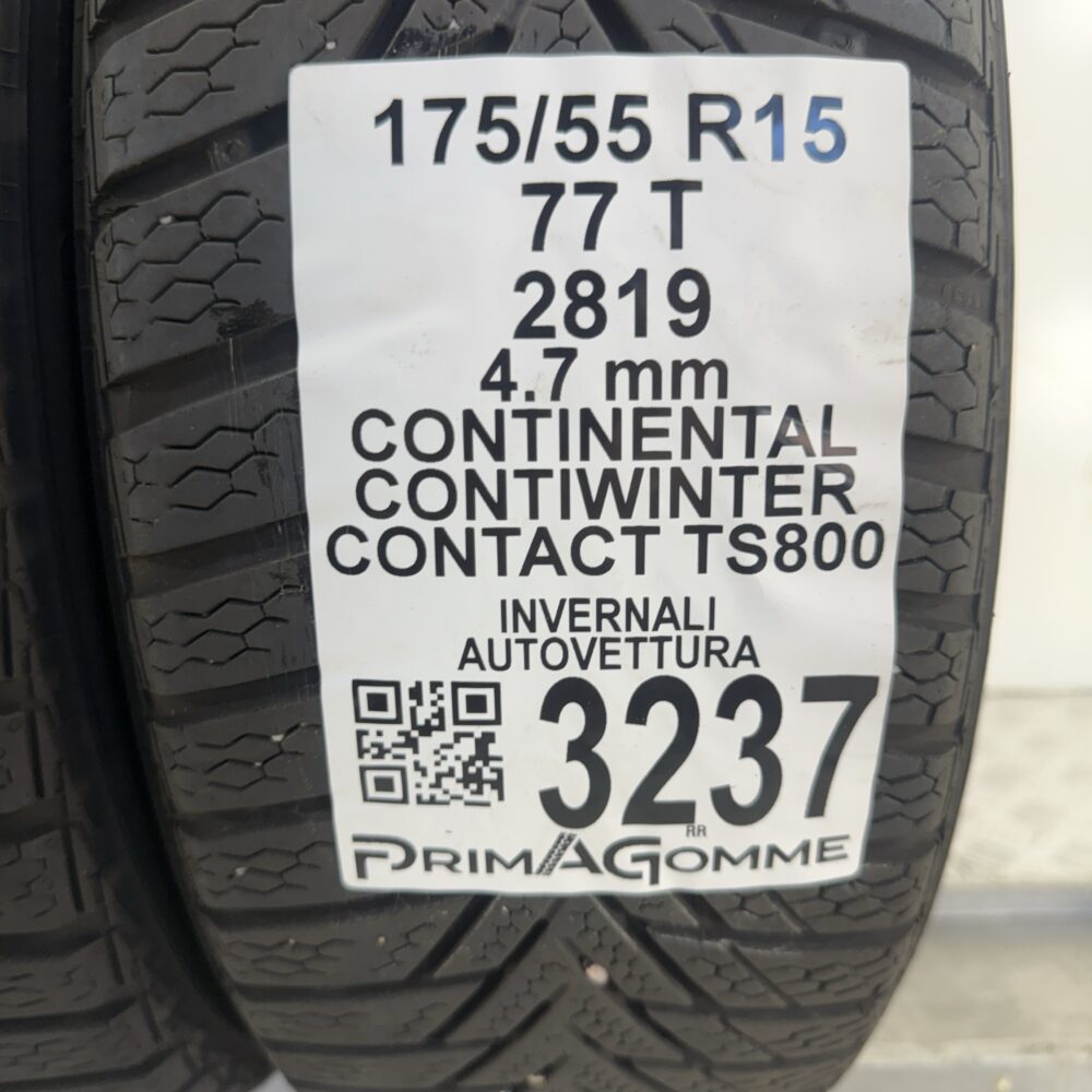 Gomme Usate 175 55 R15 77T Continental ContiWinterContact TS800 Invernali | Gomme Usate | PrimaGomme.it Gomme usate 175 55 R15 Continental ContiWinterContact TS800 - foto 10