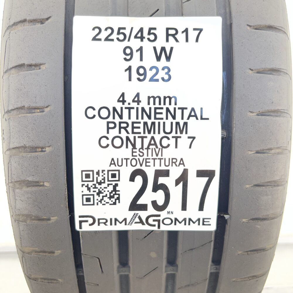 Gomma Usata 225 45 R17 91W Continental Premium Contact 7 Estivo | Gomme Usate | PrimaGomme.it Gomma usata 225 45 R17 Continental Premium Contact 7 - foto 7