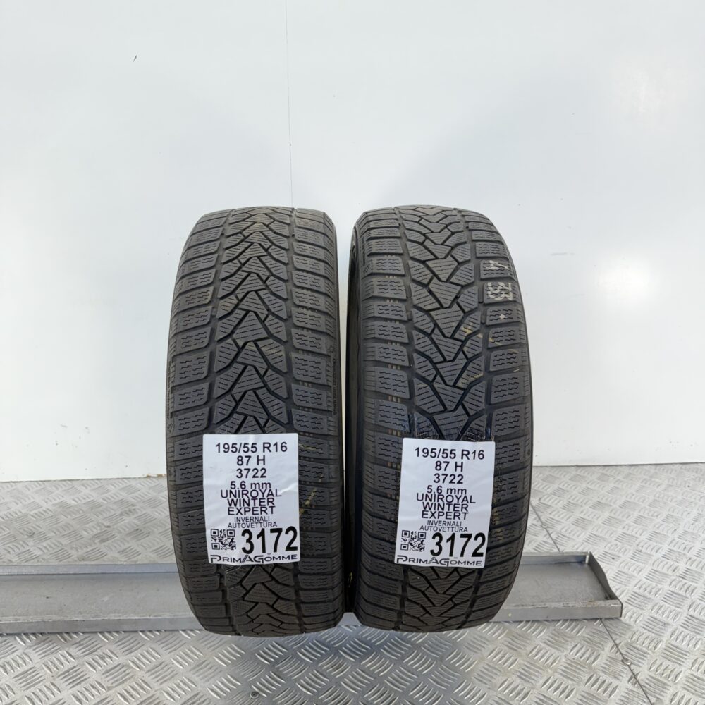 Gomme Usate 195 55 R16 87H Uniroyal Winter Expert 80% Invernali | Gomme Usate | PrimaGomme.it Gomme usate UNIROYAL Winter Expert 195/55 R16 87H
