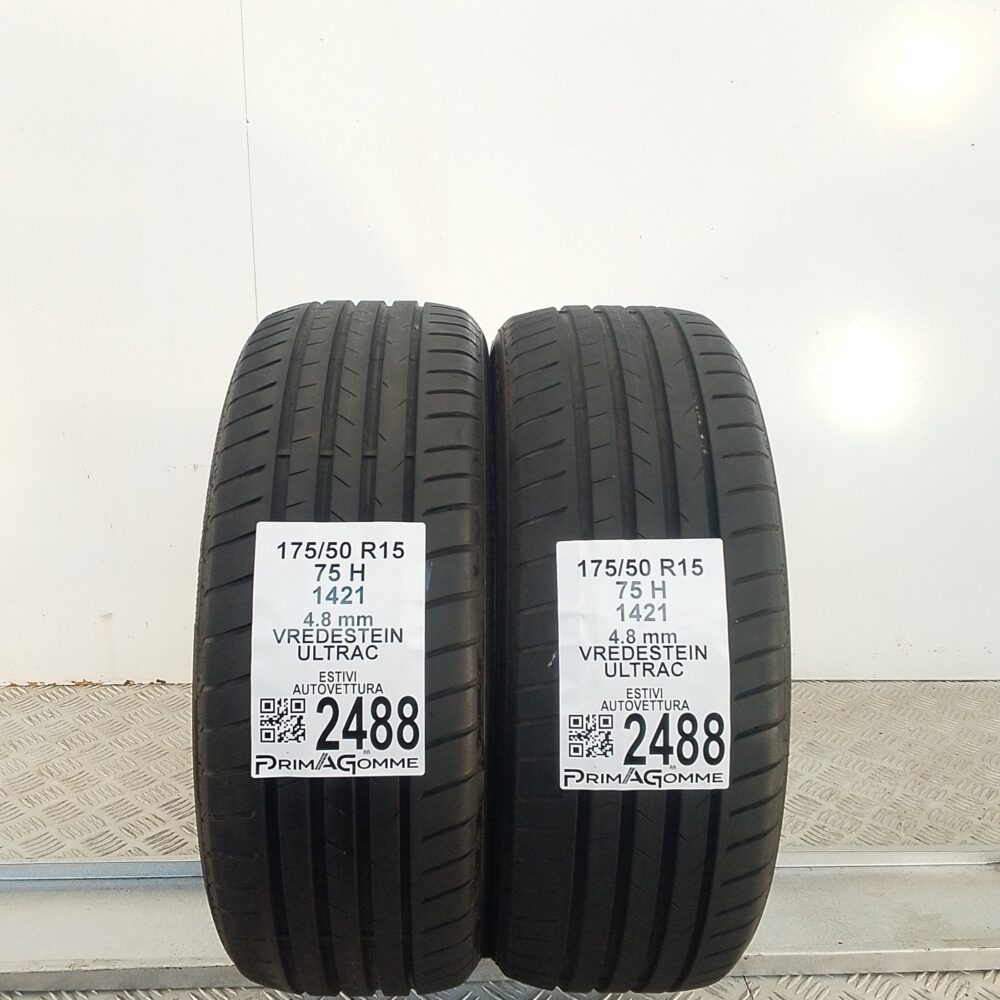 Gomme Usate 175 50 R15 75H Vredestein Ultrac Estive | Gomme Usate | PrimaGomme.it Gomme usate 175 50 R15 Vredestein Ultrac
