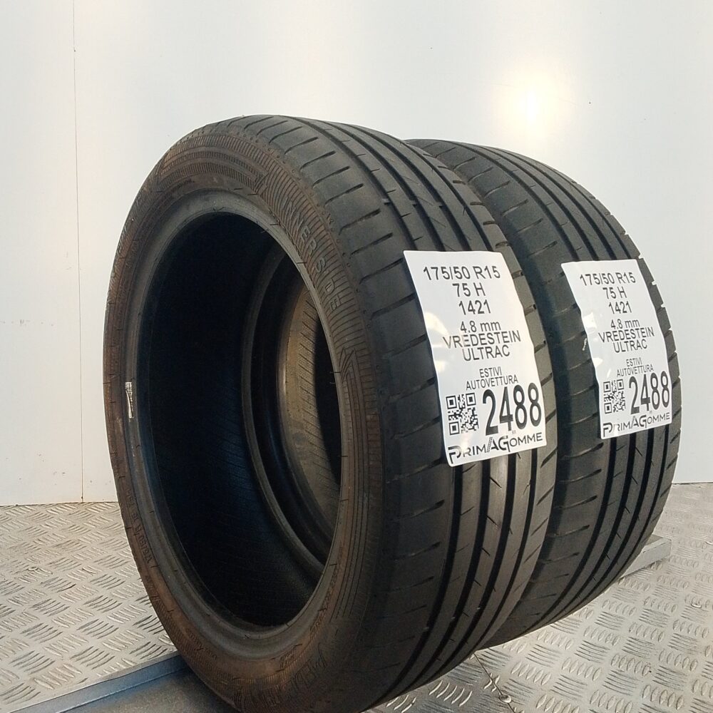 Gomme Usate 175 50 R15 75H Vredestein Ultrac Estive | Gomme Usate | PrimaGomme.it Gomme usate 175 50 R15 Vredestein Ultrac - foto 4