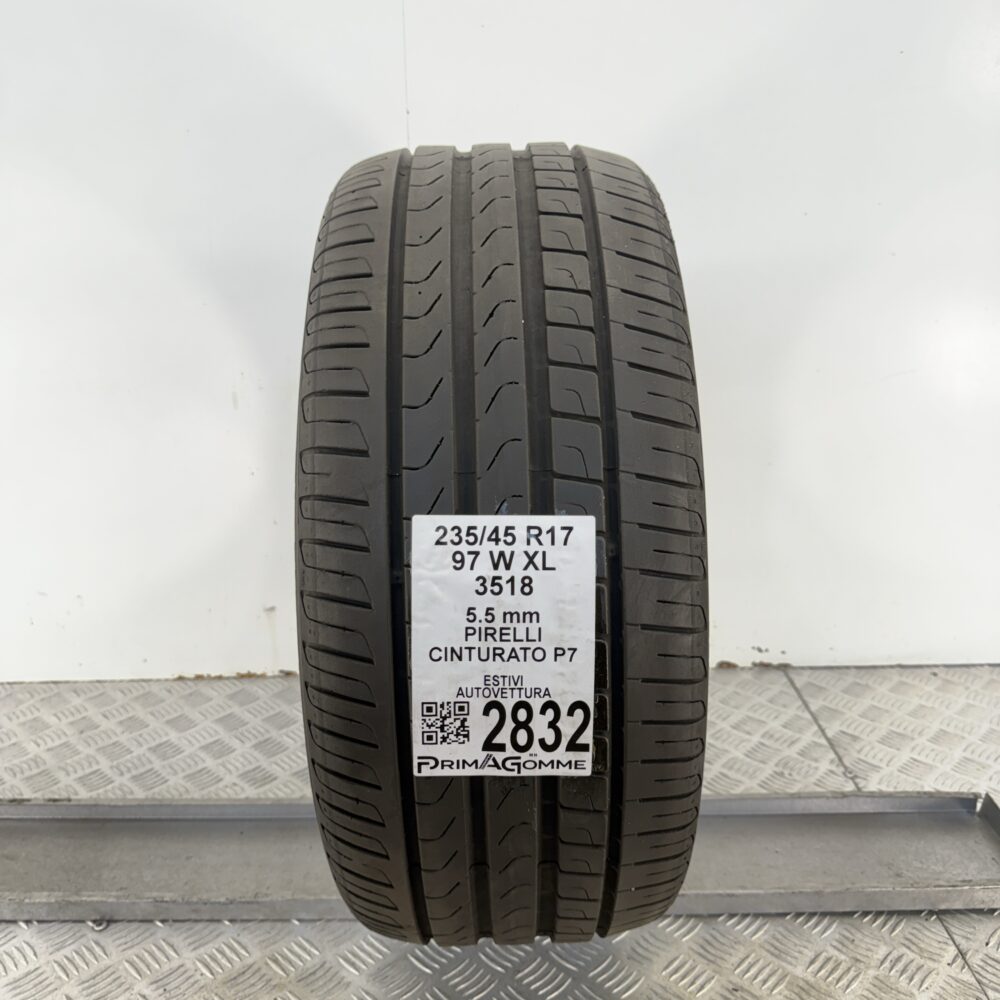 Gomma Usata 235 45 R17 XL 97W Pirelli Cinturato P7 79% Estivo | Gomme Usate | PrimaGomme.it Gomma usata 235 45 R17 Pirelli Cinturato P7 - foto 10