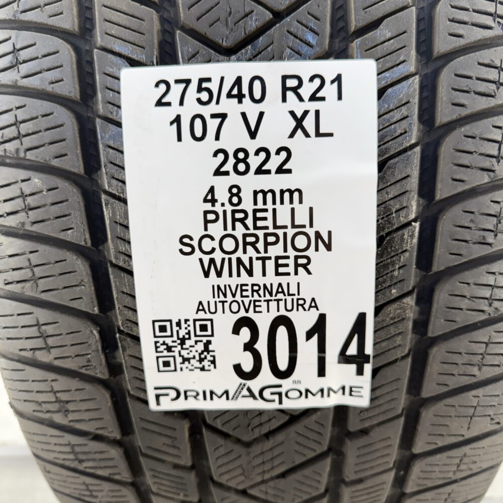 Gomma Usata 275 40 R21 XL 107V Pirelli Scorpion Winter Invernale | Gomme Usate | PrimaGomme.it Gomma usata 275 40 R21 Pirelli Scorpion Winter - foto 9