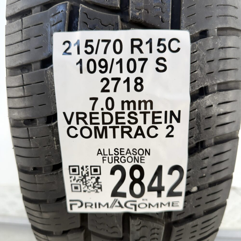 Gomma Usata 215 70 R15C 109/107S Vredestein Comtrac 2 78% 4 Stagioni | Gomme Usate | PrimaGomme.it Gomma usata 215 70 R15C Vredestein Comtrac 2 - foto 8