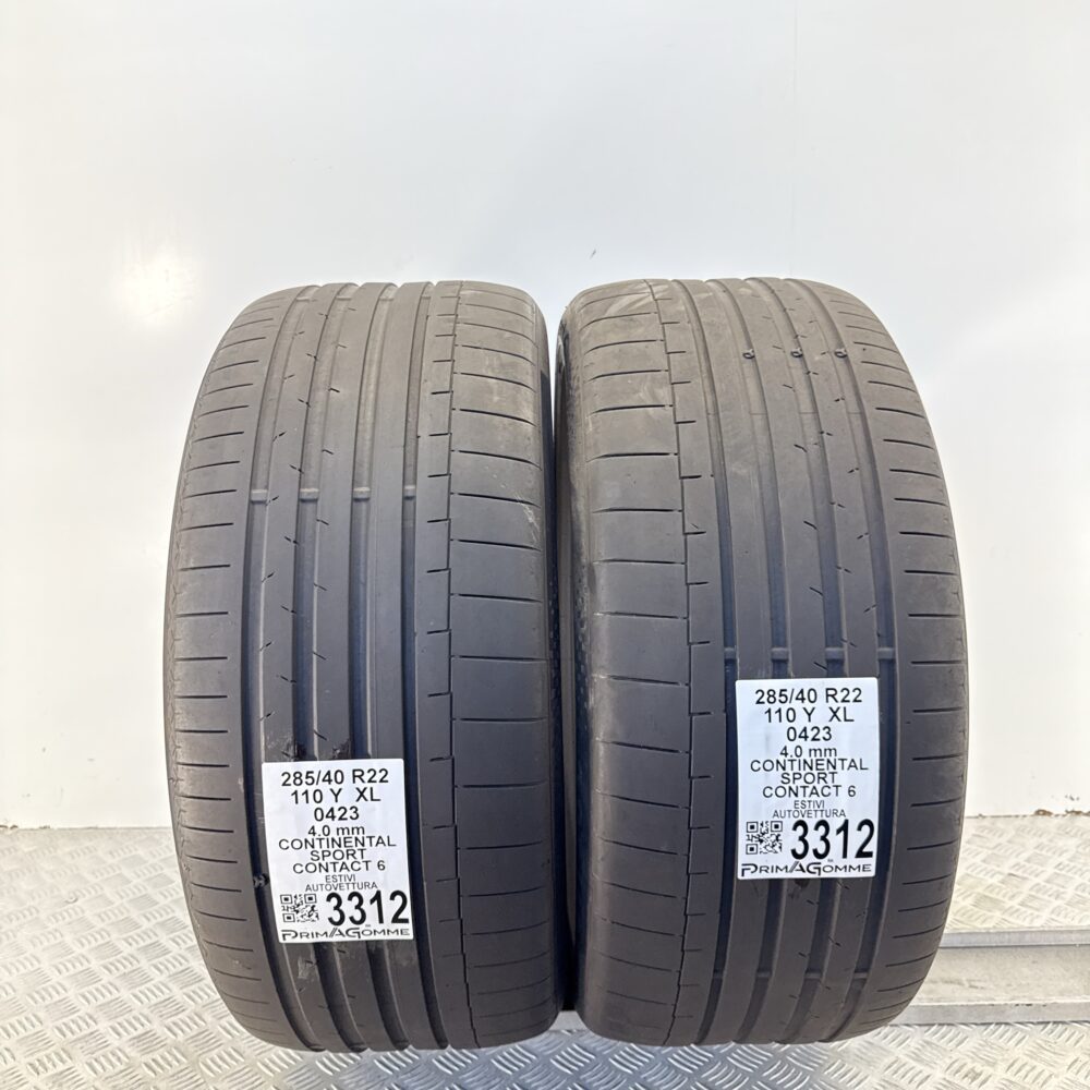 Gomme Usate 285 40 R22 XL 110Y Continental Sport Contact 6 Estive | Gomme Usate | PrimaGomme.it Gomme usate 285 40 R22 Continental Sport Contact 6 - foto 14