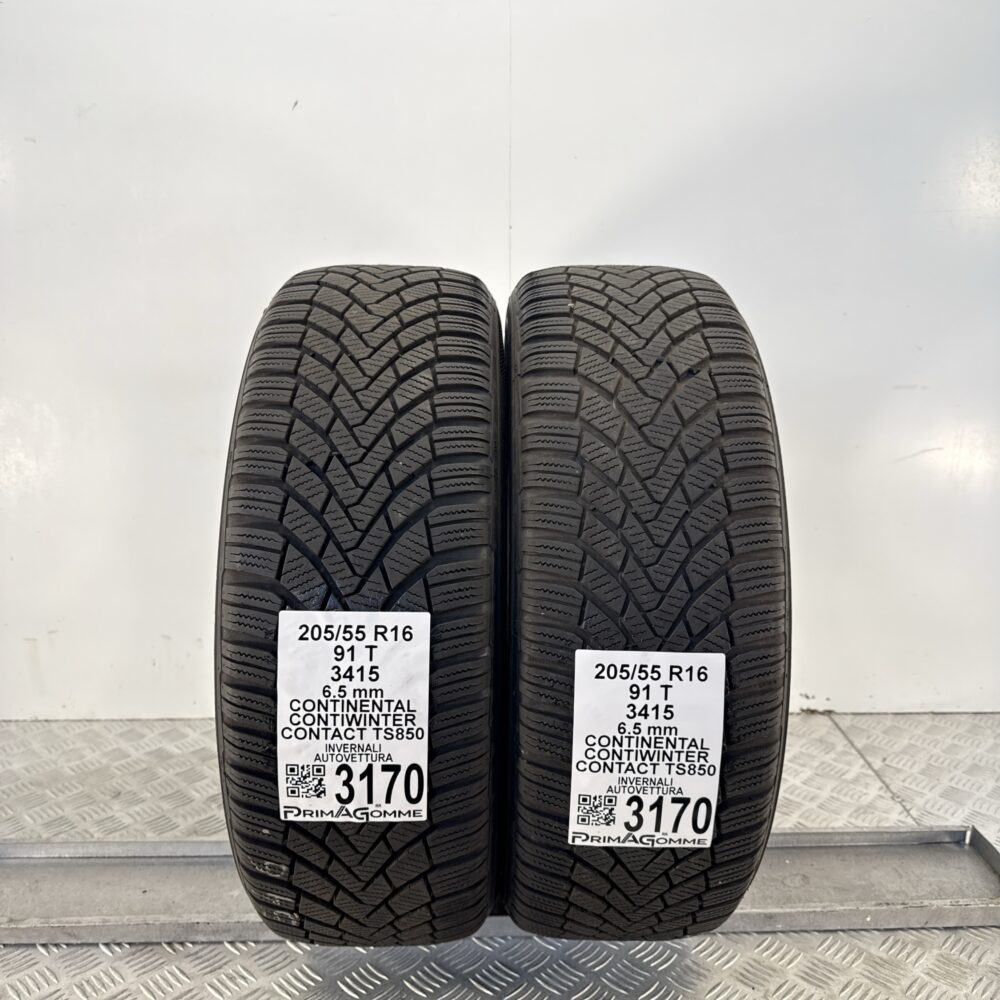 Gomme Usate 205 55 R16 91T Continental ContiWinterContact TS850 93% Invernali | Gomme Usate | PrimaGomme.it Gomme usate CONTINENTAL ContiWinterContact TS850 205/55 R16 91T