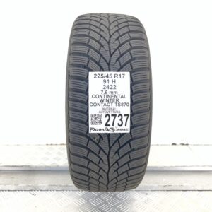Gomma Usata 225 45 R17 91H Continental Winter Contact TS870 95% Invernale