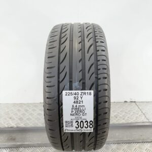 Gomma Usata 225 40 ZR18 92Y Pirelli P Zero Nero GT 91% Estivo