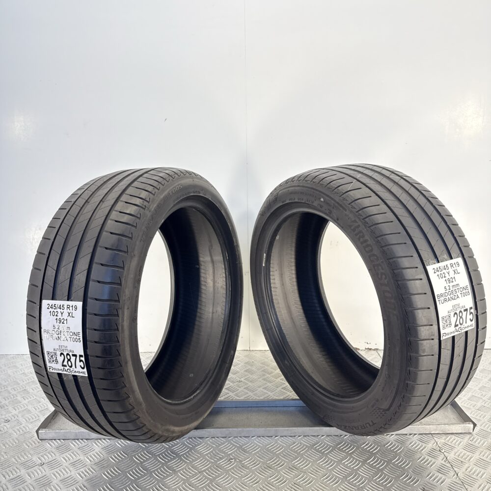 Gomme Usate 245 45 R19 XL 102Y Bridgestone Turanza T005 74% Estive | Gomme Usate | PrimaGomme.it Gomme usate 245 45 R19 Bridgestone Turanza T005 - foto 6