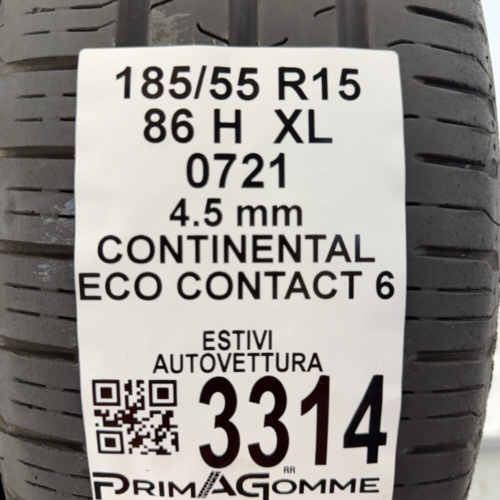 Gomme Usate 185 55 R15 XL 86H Continental Eco Contact 6 Estive | Gomme Usate | PrimaGomme.it Gomme usate 185 55 R15 Continental Eco Contact 6 - foto 11