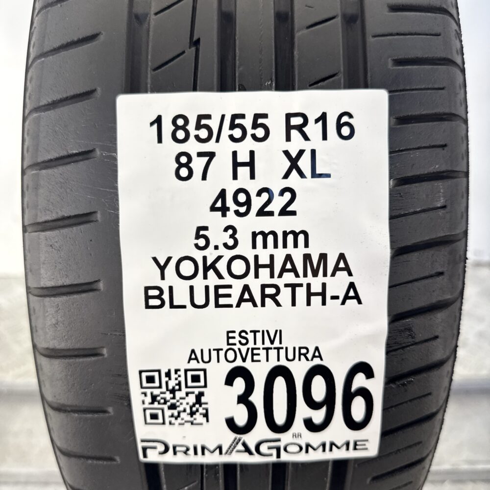 Gomma Usata 185 55 R16 XL 87H Yokohama BluEarth-A 76% Estivo | Gomme Usate | PrimaGomme.it Gomma usata 185 55 R16 Yokohama BluEarth-A - foto 9