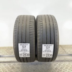 Gomme Usate 205 40 R17 84W Michelin Pilot Sport 3 Estive