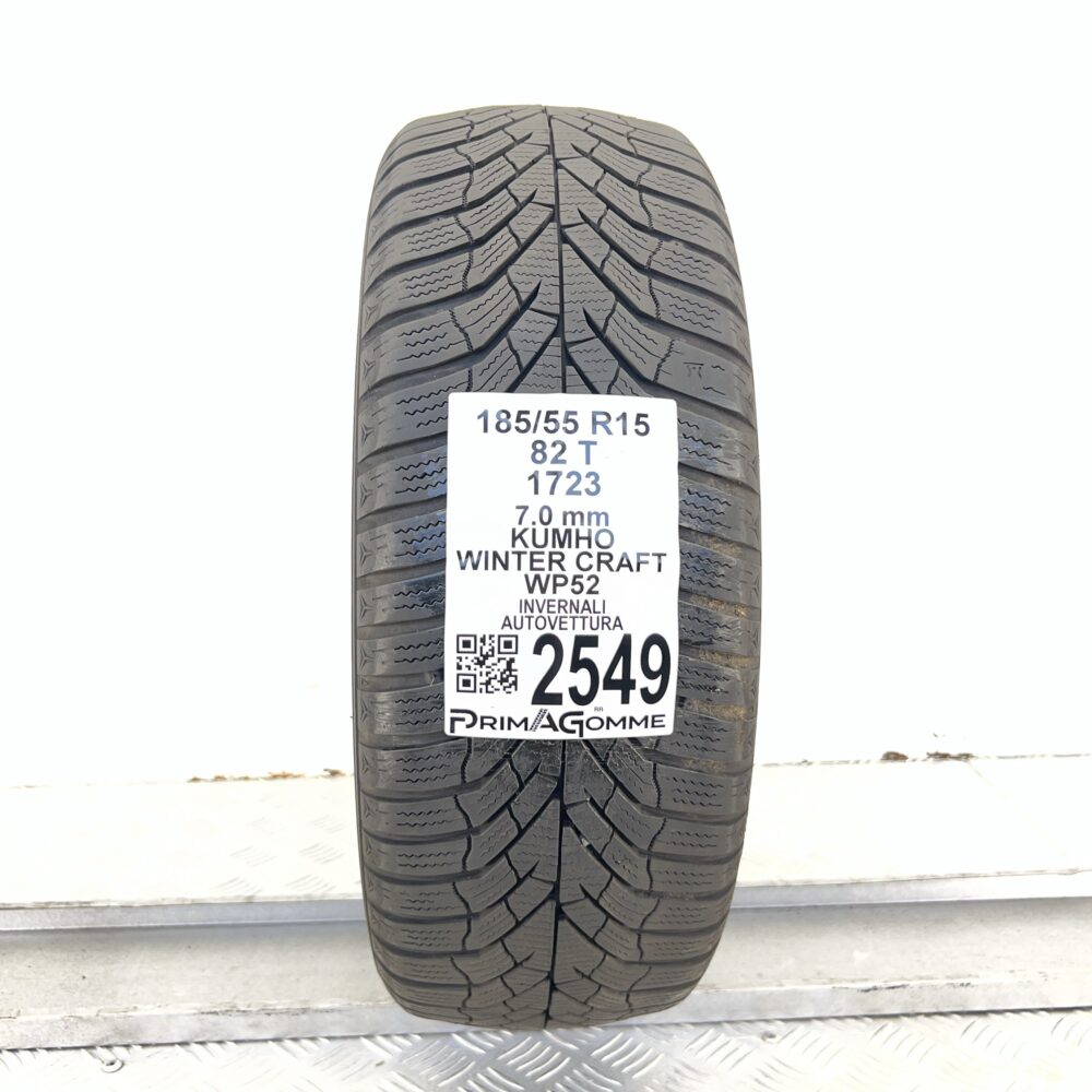 Gomma Usata 185 55 R15 82T Kumho Winter Craft WP52 88% Invernale | Gomme Usate | PrimaGomme.it Gomma usata 185 55 R15 Kumho Winter Craft WP52 - foto 6
