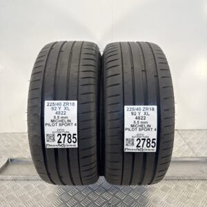 Gomme Usate 225 40 ZR18 XL 92Y Michelin Pilot Sport 4 79% Estive